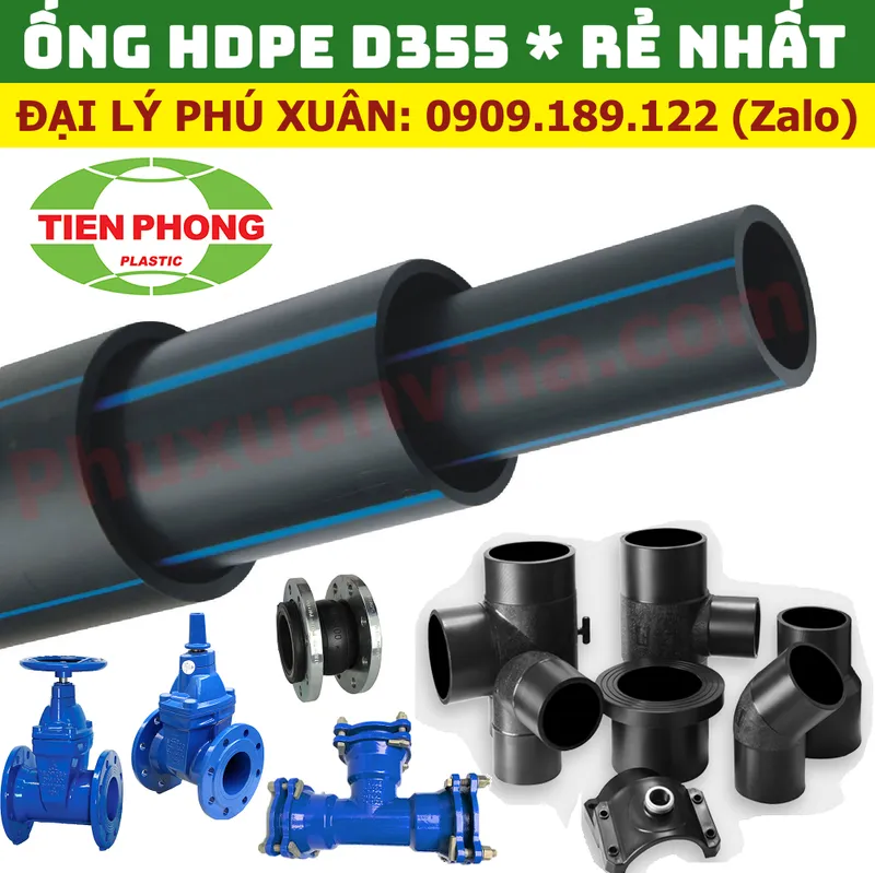 Sản phẩm ong hdpe d355 — Công Ty TNHH Vật Liệu Xây Dựng Phú Xuân — MST 0314259081