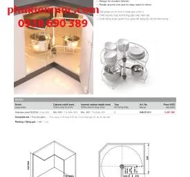 Sản phẩm phu kien tu bep hafele kosmo inox 304page 0010 9470 — Công Ty TNHH Phụ Kiện Mộc Đại Lộc — MST 0314261845