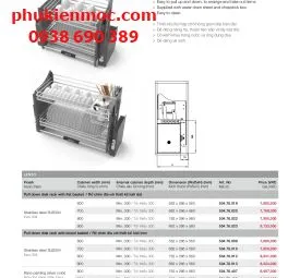 Sản phẩm phu kien tu bep hafele kosmo inox 304page 0014 6587 — Công Ty TNHH Phụ Kiện Mộc Đại Lộc — MST 0314261845