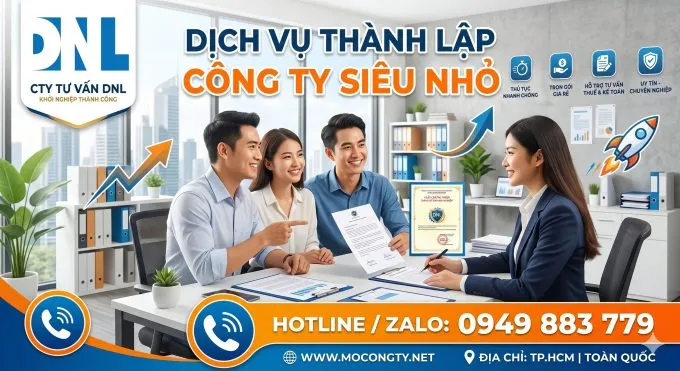 Sản phẩm Thanh lap doanh nghiep sieu nho moi nhat 680x371 — Công Ty TNHH Dịch Vụ Tư Vấn DNL — MST 0314266498