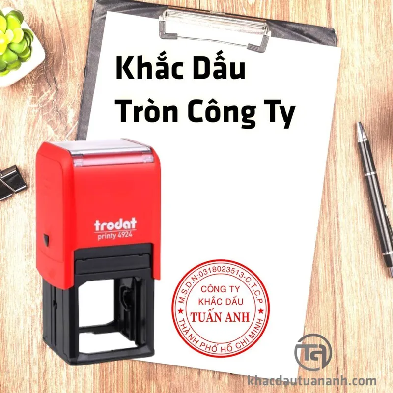 Văn phòng Công Ty TNHH MTV Khắc Dấu Tuấn Anh #1695609376985 — MST 0314278126