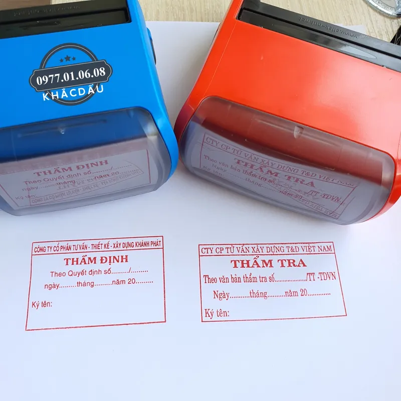 Sản phẩm mau dau tham tra — Công Ty TNHH MTV Khắc Dấu Tuấn Anh — MST 0314278126