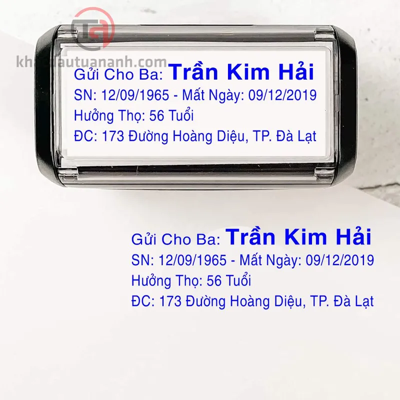 Sản phẩm con dau dong ten tuoi nguoi mat — Công Ty TNHH MTV Khắc Dấu Tuấn Anh — MST 0314278126