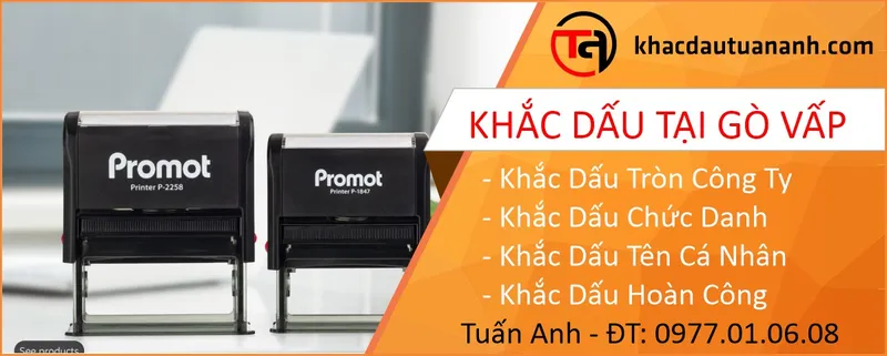 Sản phẩm khac dau tai go vap — Công Ty TNHH MTV Khắc Dấu Tuấn Anh — MST 0314278126