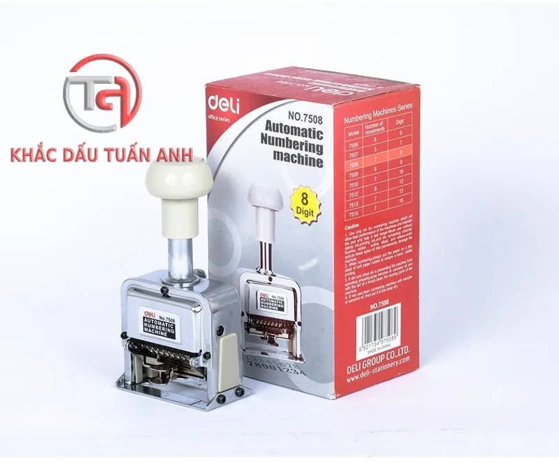Sản phẩm dau dong so thu tu — Công Ty TNHH MTV Khắc Dấu Tuấn Anh — MST 0314278126