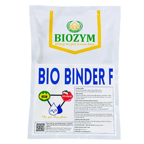 Sản phẩm Bio Binder F — Phụ Gia Thực Phẩm Biozym - Công Ty TNHH Sản Xuất Và Dịch Vụ Biozym — MST 0314279190