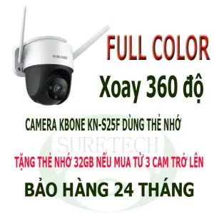 Sản phẩm camera kbone KN S25F xoay ngoài trời có màu 300x300 — Công Ty TNHH MTV SX TM DV SURETECH — MST 0314283856