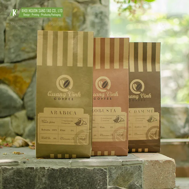 Sản phẩm KNST_ QUANG VINH COFFEE_500g 6 — Bao Bì Khơi Nguồn Sáng Tạo - Công Ty TNHH Khơi Nguồn Sáng Tạo — MST 0314291984