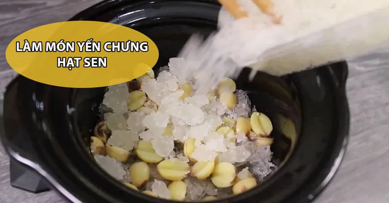 Sản phẩm lam mon yen chung hat sen — Công Ty TNHH Yến Sào Tâm An — MST 0314324453