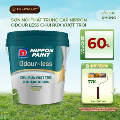 Sản phẩm son noi that nippon odour less chui rua vuot troi va khang khuan 15l 400x400 — Công Ty TNHH Thương Mại Và Xây Dựng Đạt Sơn — MST 0314344629