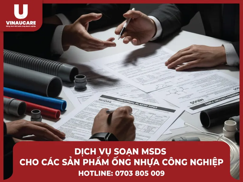 Sản phẩm dich vu soan msds cho cac san pham ong nhua cong nghiep — Công Ty TNHH VINAUCARE — MST 0314406829