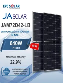 Sản phẩm ja solar 640w 2 mat kinh 252x333 — EPCSOLAR - Công Ty CP EPC Điện Mặt Trời Việt Nam — MST 0314412075