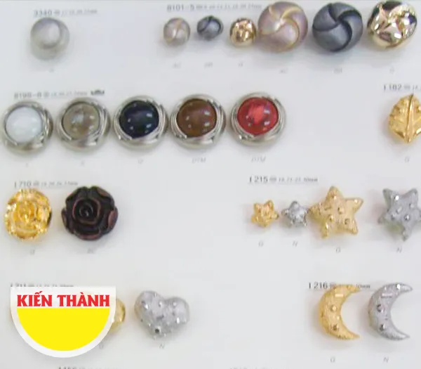 Sản phẩm nut ao kieu — Nguyên Phụ Liệu May Mặc Kiến Thành - Công Ty TNHH Thương Mại Dịch Vụ Kiến Thành — MST 0314415862