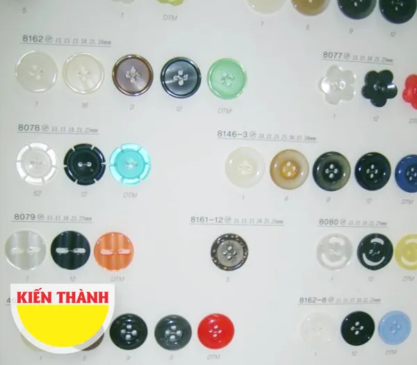 Sản phẩm nut ao mau — Nguyên Phụ Liệu May Mặc Kiến Thành - Công Ty TNHH Thương Mại Dịch Vụ Kiến Thành — MST 0314415862