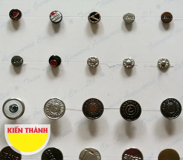 Sản phẩm nut quan kim loai — Nguyên Phụ Liệu May Mặc Kiến Thành - Công Ty TNHH Thương Mại Dịch Vụ Kiến Thành — MST 0314415862