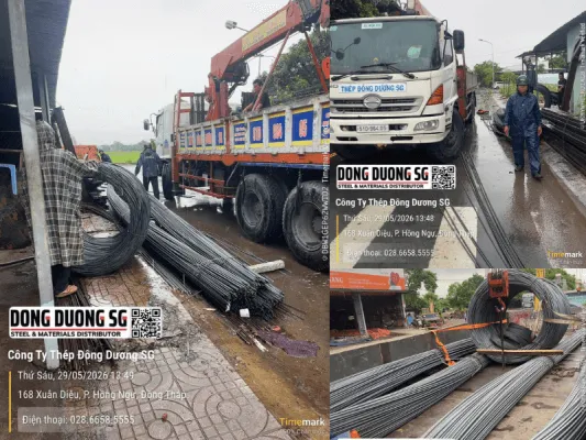 Sản phẩm Ban giao 8 tan thep xay dung Mien Nam ve Hong Ngu Dong Thap 533x400 — Công Ty TNHH TM DV Vật Liệu Xây Dựng Đông Dương SG — MST 0314451282