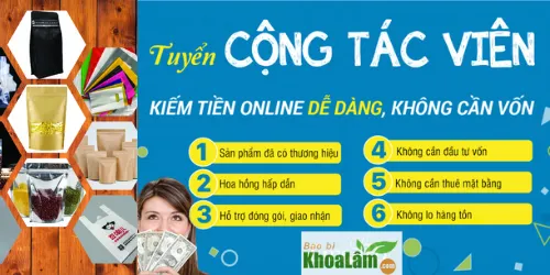 Sản phẩm TUYỂN CTV BAO BÌ KHOA LÂM 1 — Công Ty TNHH SX TM Bao Bì Khoa Lâm — MST 0314453032