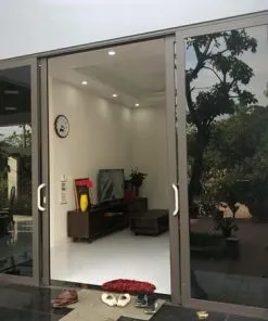 Sản phẩm Cửa đi nhôm Xingfa mở trượt màu đen 247x296 — Công Ty TNHH Xây Dựng Và Trang Trí Nội Thất Hải Phong — MST 0314474018