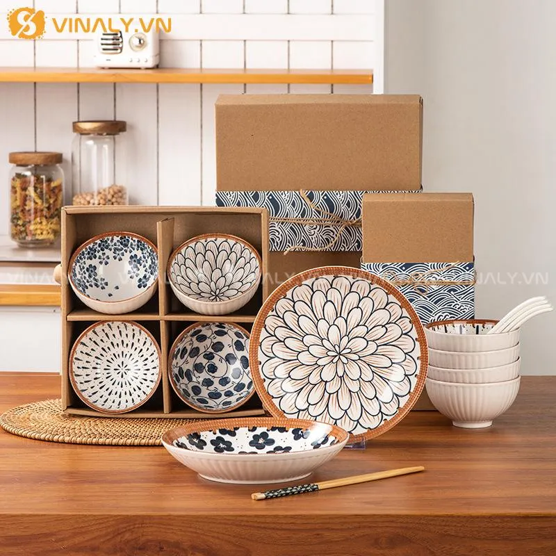 Sản phẩm Bo bat dia hoa mat troi sang trong — Quà Tặng Vinaly - Công Ty Cổ Phần Sản Xuất Và Thương Mại Vinaly — MST 0314492680