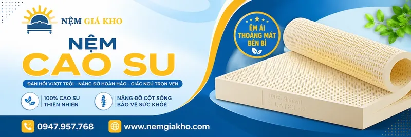 Sản phẩm nem cao su 1 — Nệm Giá Kho - Công Ty TNHH Nội Thất Hưng Phát — MST 0314503692