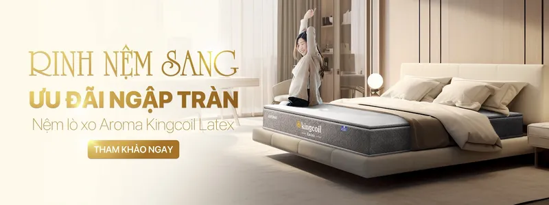 Sản phẩm nem lo xo aroma kingcoil latex — Nệm Giá Kho - Công Ty TNHH Nội Thất Hưng Phát — MST 0314503692