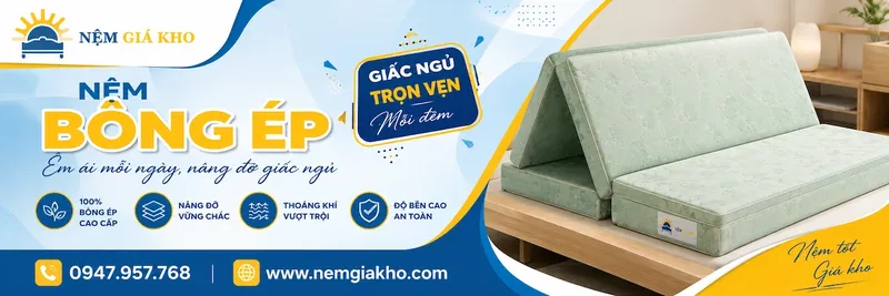 Sản phẩm nembongep — Nệm Giá Kho - Công Ty TNHH Nội Thất Hưng Phát — MST 0314503692