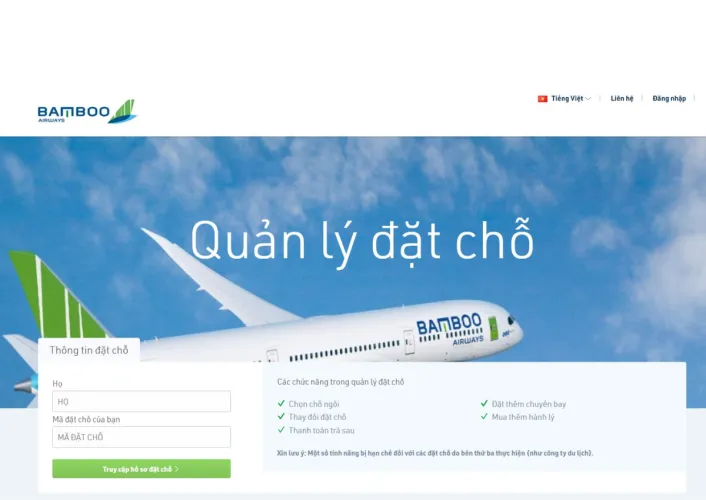 Sản phẩm anh chuc nang quan ly dat cho cua website ban ve may bay bamboo airways — Công Ty Cổ Phần Công Nghệ Vidoco — MST 0314503741