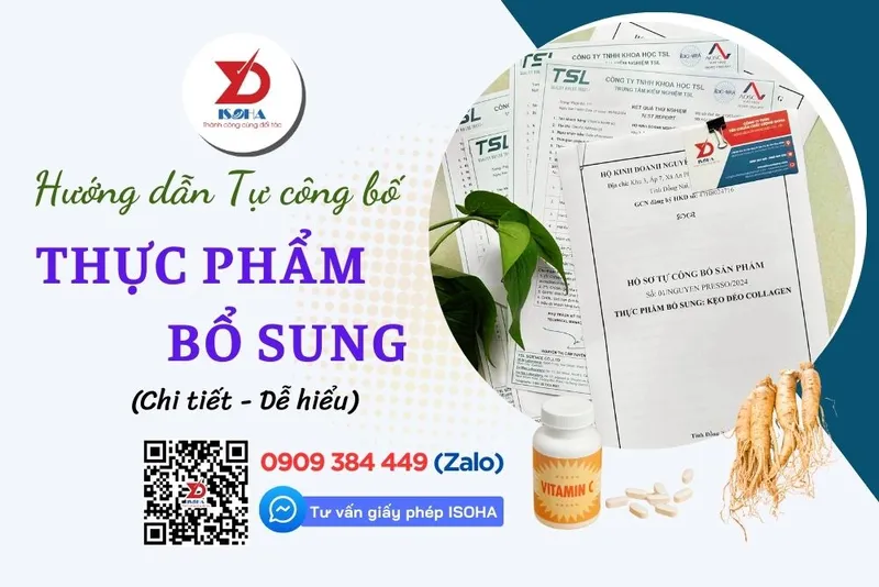 Sản phẩm huong dan tu cong bo thuc pham bo sung — Công Ty TNHH Tiêu Chuẩn Chất Lượng ISOHA — MST 0314510001