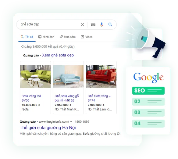 Sản phẩm thiet ke web chuan seo — TIMOMEDIA - Công Ty TNHH Công Nghệ SKT — MST 0314511358