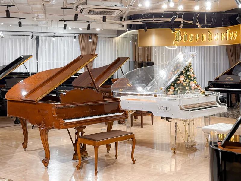 Sản phẩm Goc trung bay Showroom Duc Tri Piano Boutique — Nhạc Cụ Đức Trí - Công Ty TNHH Âm Nhạc Đức Trí — MST 0314524702
