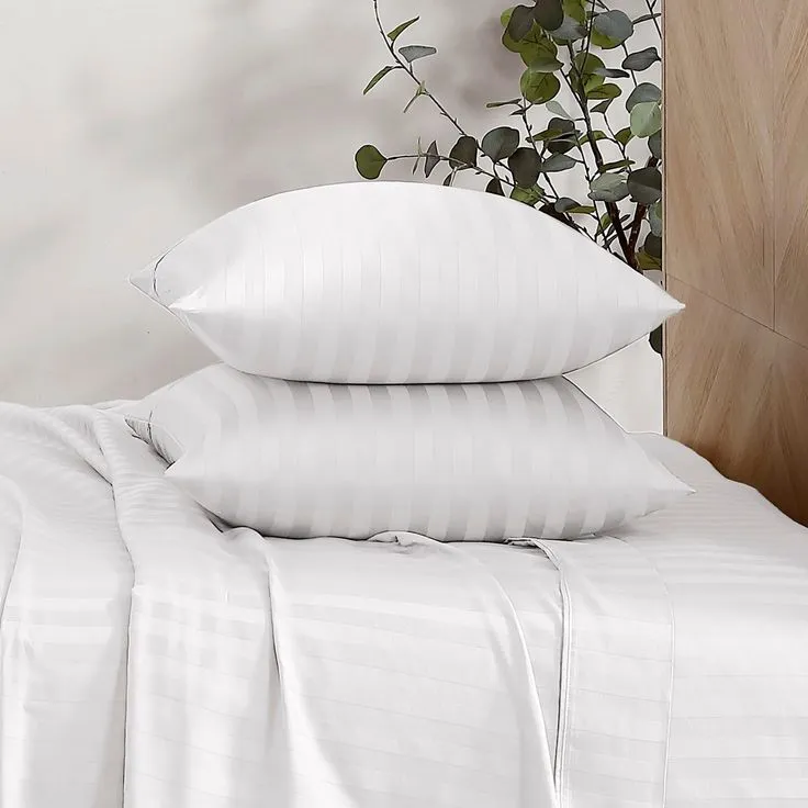 Sản phẩm Brielle Home 300 Thread Count Dobby Striped Cotton Sheet Set 1 — Chăn Ga Gối Đệm The 1987 - Công Ty TNHH SX TM DV Điểm Trân — MST 0314541592