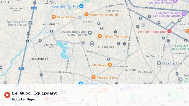 Sản phẩm google maps le quoc equipment — Công Ty TNHH Thiết Bị Lê Quốc — MST 0314562176