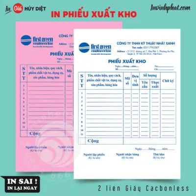 Sản phẩm in phieu xuat kho 400 03 400x400 — In Ấn Vĩnh Phát - Công Ty TNHH Thiết Kế In ấn Vĩnh Phát — MST 0314584941