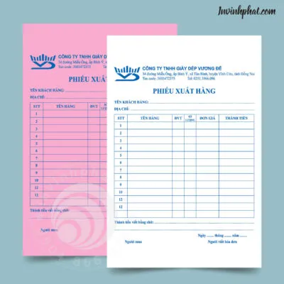 Sản phẩm in phieu xuat kho 400 07 400x400 — In Ấn Vĩnh Phát - Công Ty TNHH Thiết Kế In ấn Vĩnh Phát — MST 0314584941