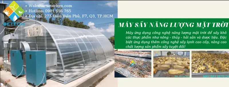 Sản phẩm May say nang luong mat troi SETECH — Công Ty Cổ Phần Công Nghệ Năng Lượng Bền Vững Việt Nam — MST 0314626895