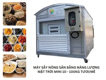 Sản phẩm MAY SAY NONG SAN BANG NANG LUONG MAT TROI MINI 10 100KG TUOIME — Công Ty Cổ Phần Công Nghệ Năng Lượng Bền Vững Việt Nam — MST 0314626895