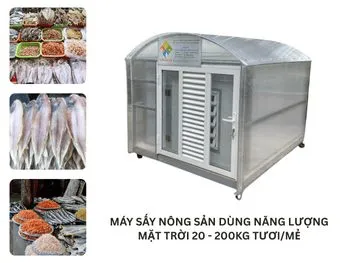 Sản phẩm MAY SAY NONG SAN DUNG NANG LUONG MAT TROI 20 200KG TUOIME — Công Ty Cổ Phần Công Nghệ Năng Lượng Bền Vững Việt Nam — MST 0314626895