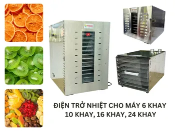 Sản phẩm DIEN TRO NHIET CHO MAY 6 KHAY 10 KHAY 16 KHAY 24 KHAY — Công Ty Cổ Phần Công Nghệ Năng Lượng Bền Vững Việt Nam — MST 0314626895