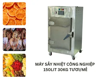 Sản phẩm MAY SAY NHIET CONG NGHIEP 150LIT 30KG TUOIME — Công Ty Cổ Phần Công Nghệ Năng Lượng Bền Vững Việt Nam — MST 0314626895