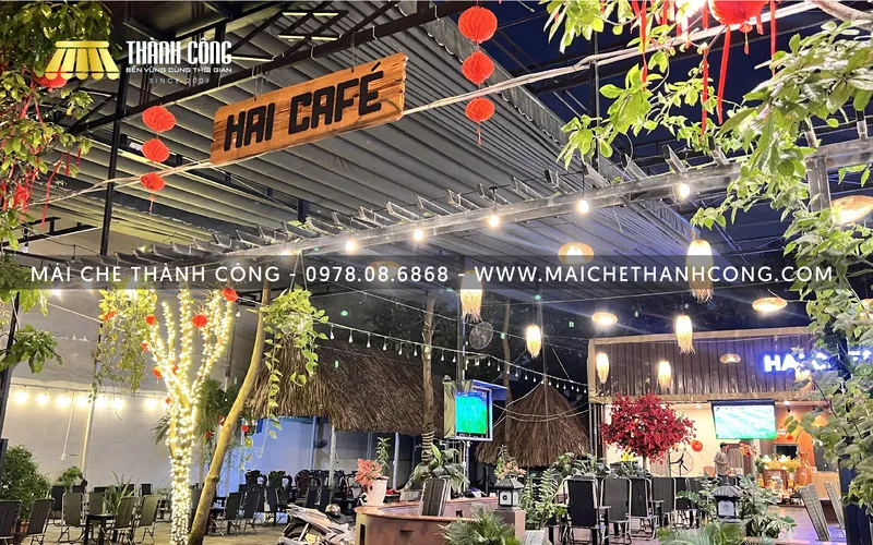 Sản phẩm mai che quan cafe — Lắp Đặt Mái Che Mái Hiên HCM - Công Ty TNHH Cơ Khí Mái Hiên Vạn Thành Công — MST 0314641903