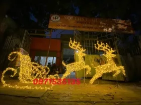 Sản phẩm small.co xe keo tuan loc trang tri noel 20251 — Công Ty TNHH Nội Thất Quảng Cáo Hùng Dũng — MST 0314647447