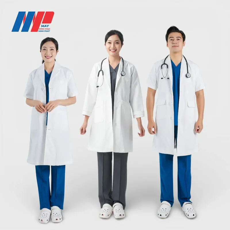 Sản phẩm ao blouse bac si 6 — Công Ty TNHH Dệt May Minh Phát — MST 0314650224