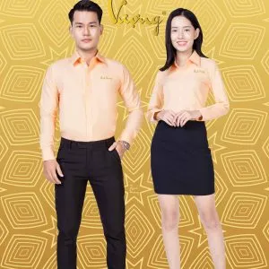 Sản phẩm dong phuc ao so mi nam nu tay dai cong so cao cap dongphucthinhvuong.com mau cam kem cam nhat 41 300x300 — Công Ty TNHH Thời Trang Thịnh Vượng — MST 0314696966