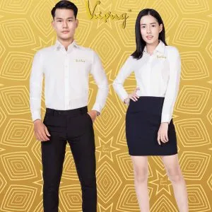 Sản phẩm dong phuc ao so mi nam nu tay dai cong so cao cap dongphucthinhvuong.com mau trang kem trang gao 3 300x300 — Công Ty TNHH Thời Trang Thịnh Vượng — MST 0314696966