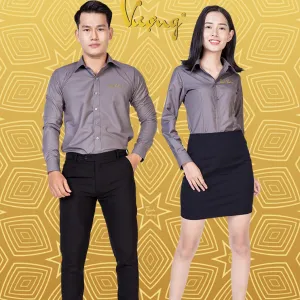 Sản phẩm dong phuc ao so mi nam nu tay dai cong so cao cap dongphucthinhvuong.com mau xam chi 18 300x300 — Công Ty TNHH Thời Trang Thịnh Vượng — MST 0314696966