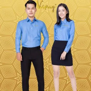 Sản phẩm dong phuc ao so mi nam nu tay dai cong so cao cap dongphucthinhvuong.com mau xanh bien nhat 49 300x300 — Công Ty TNHH Thời Trang Thịnh Vượng — MST 0314696966
