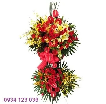 Sản phẩm hoa chuc mung khai truong hong mon do 2 — Shop Hoa Nguyệt Hỷ — MST 0314703645