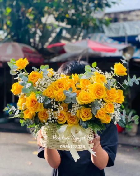 Sản phẩm gio hoa hong vang 450x563 — Shop Hoa Nguyệt Hỷ — MST 0314703645