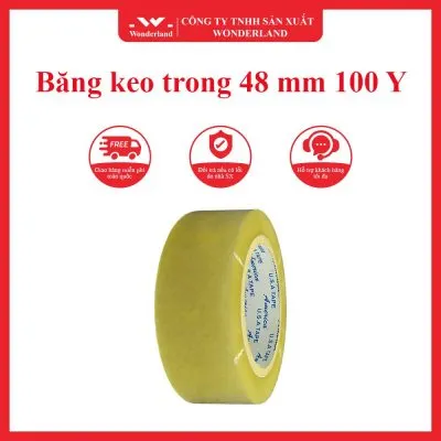 Sản phẩm Bang keo trong 48mm 100Y 1 400x400 — Công Ty TNHH Sản Xuất Wonderland — MST 0314705307
