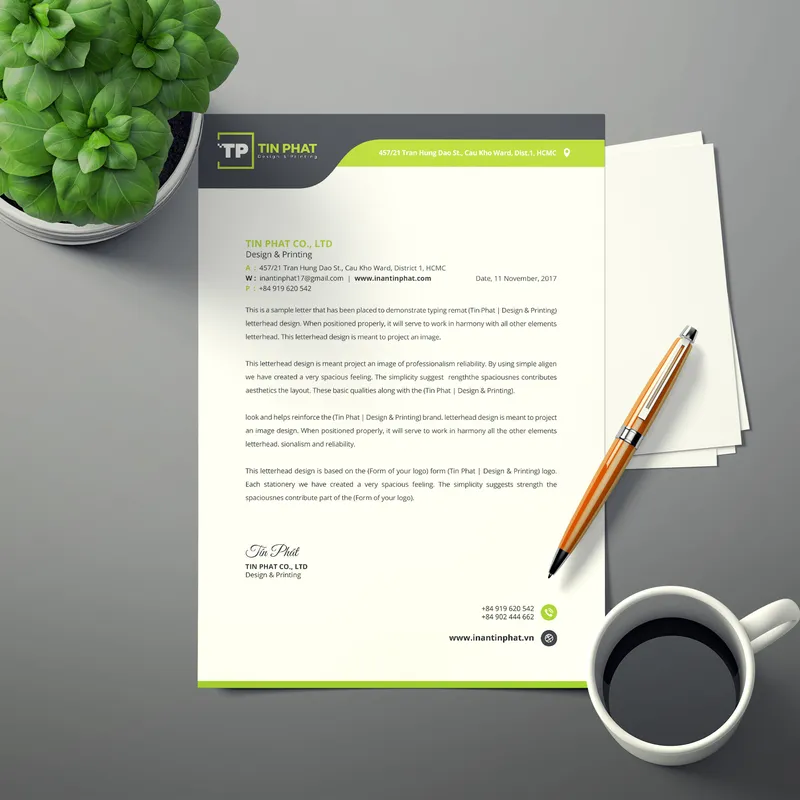 Sản phẩm Letterhead 05 06 2021 1 — Công Ty TNHH Kinh Doanh Thương Mại Tín Phát — MST 0314708957